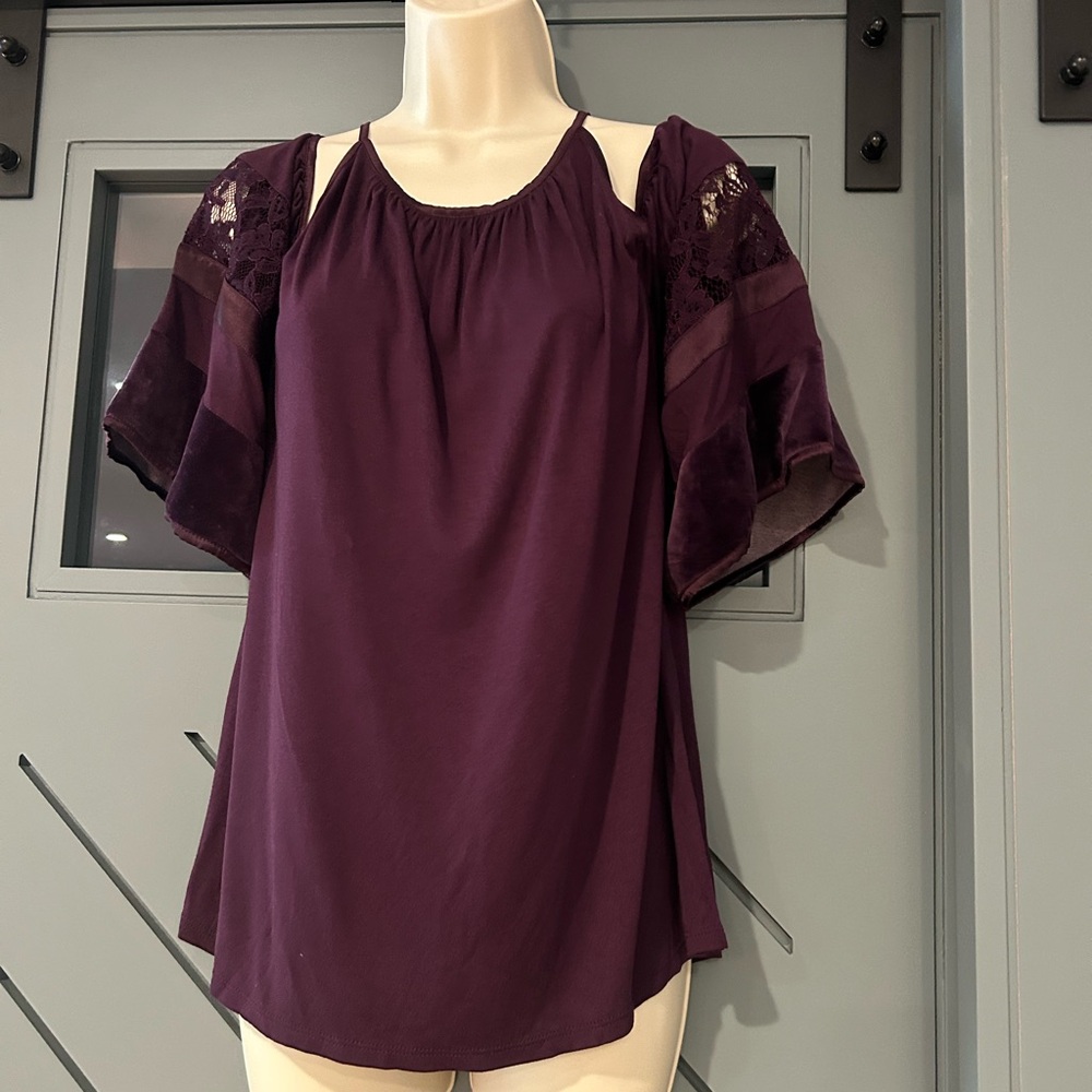 LOFT Rich Plum Blouse